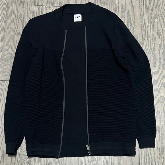 Zara Other - Zara Men's Black Zip Sweater